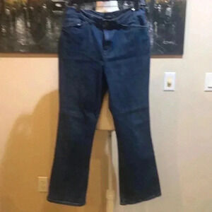 Jones New York Signature Petite Stretch Boot Cut Jeans Size 8P